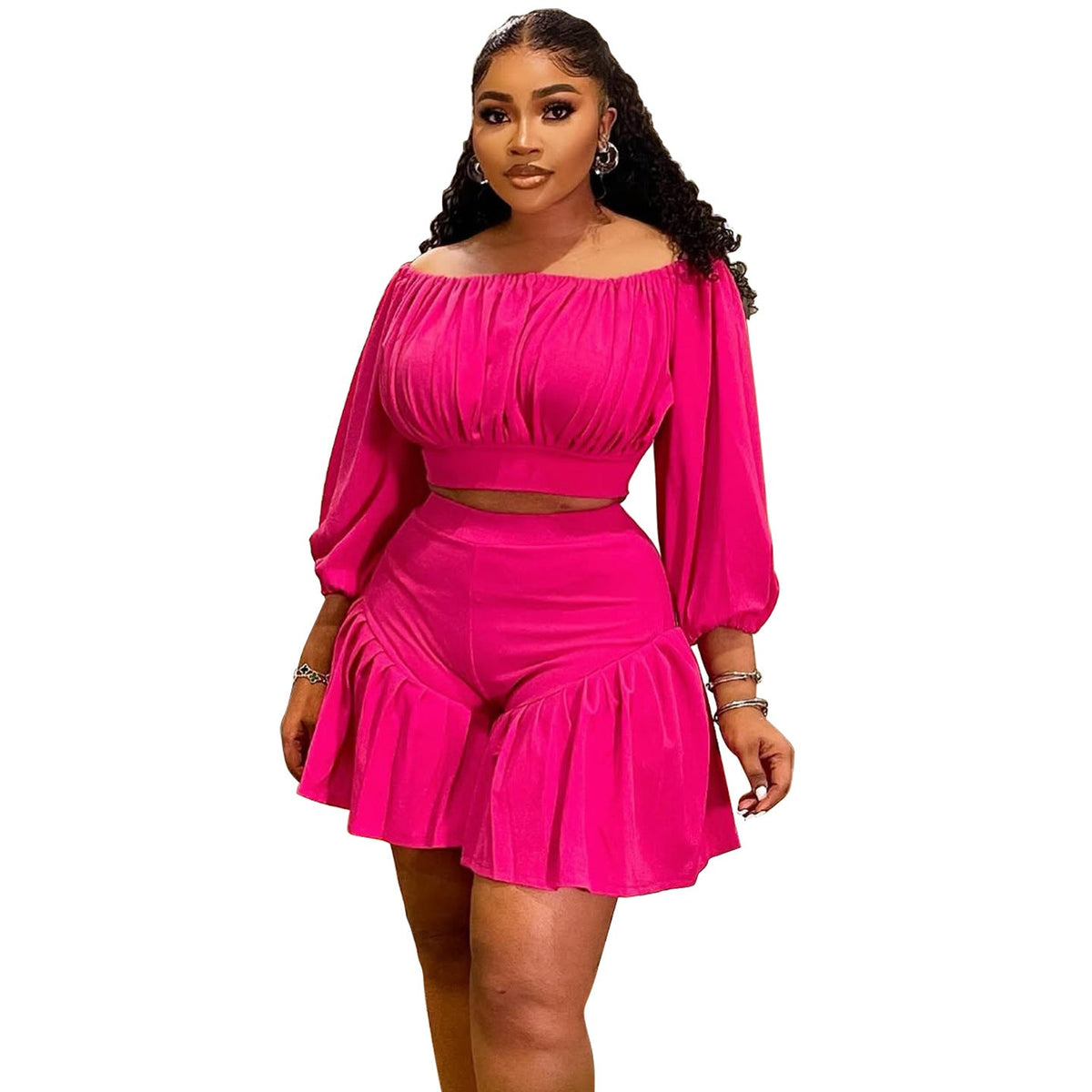 💕 Unwritten Style Ruffle Two-Piece Set