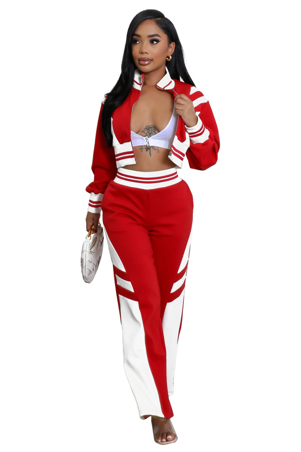 WOMEN FASHION CASUAL TWO PIECE PANT SET BY CLAUDE