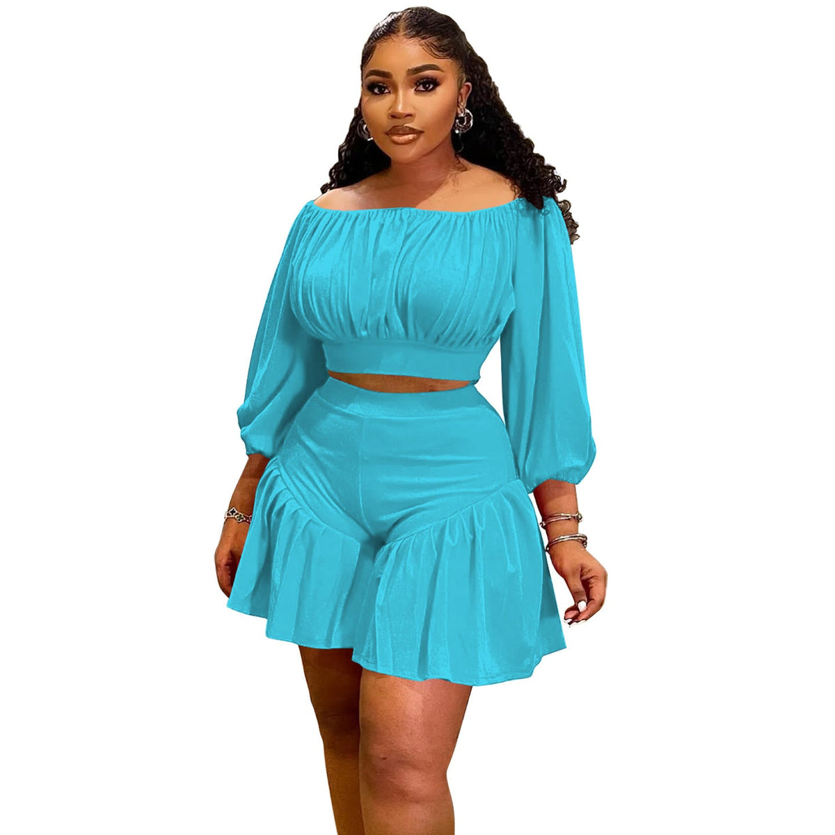 💕 Unwritten Style Ruffle Two-Piece Set