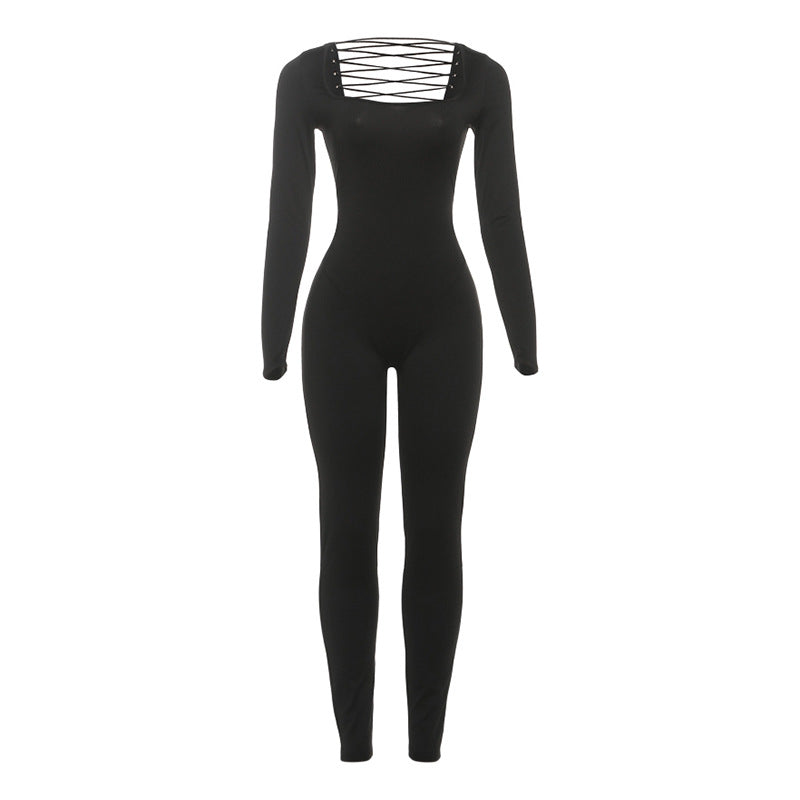 🖤 Unwritten Style — Laced in Confidence Jumpsuit Wanita Store
