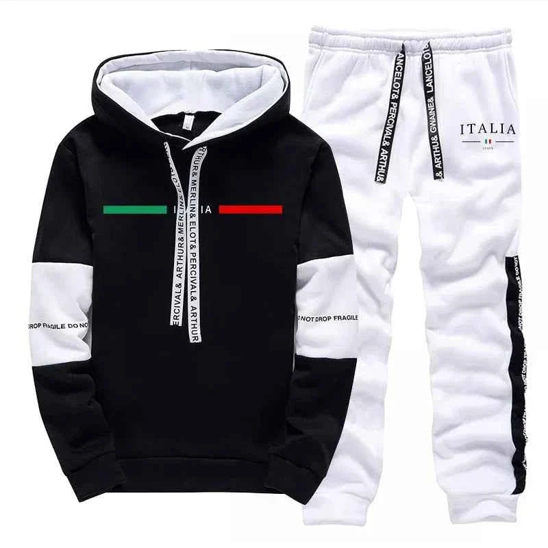 Unwritten Style 🇮🇹 Italia Street Luxe Hooded Tracksuit Set