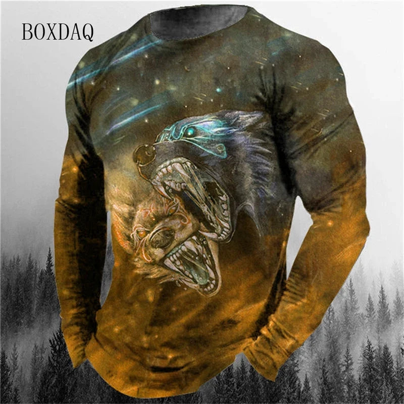 UnWritten Style — Wild Instinct 3D Graphic Long-Sleeve Tee Living Perfectly You