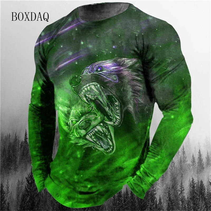 UnWritten Style — Wild Instinct 3D Graphic Long-Sleeve Tee Living Perfectly You