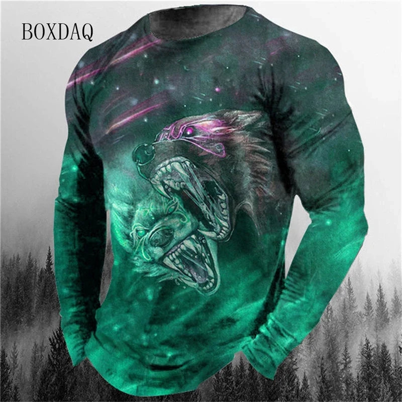 UnWritten Style — Wild Instinct 3D Graphic Long-Sleeve Tee Living Perfectly You
