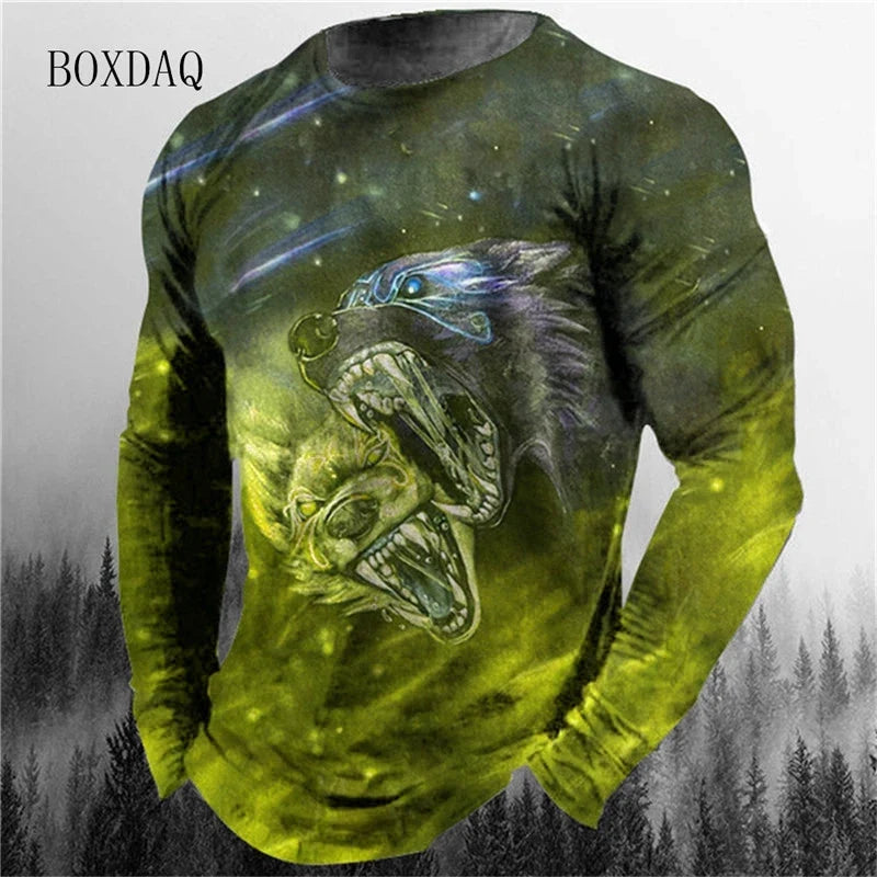 UnWritten Style — Wild Instinct 3D Graphic Long-Sleeve Tee Living Perfectly You