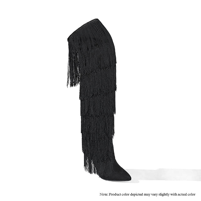 💃 Unwritten Style —Fringe Benefits Statement Boots The House of Stylez