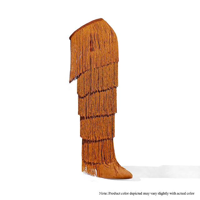 💃 Unwritten Style —Fringe Benefits Statement Boots The House of Stylez
