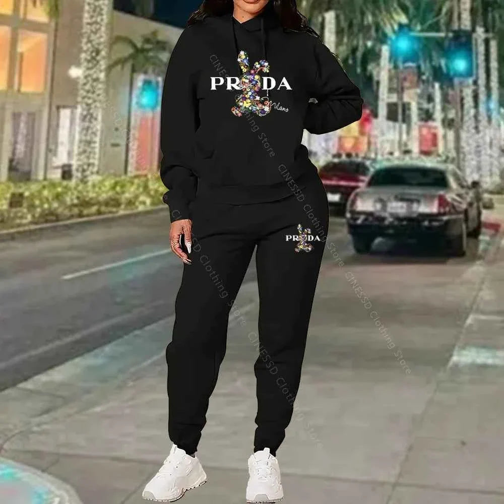 Unwritten Style | Midnight Luxe Graphic Jogger Set