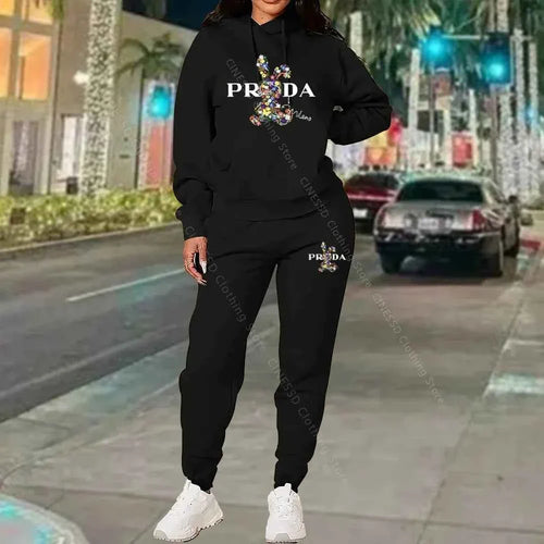 Unwritten Style | Midnight Luxe Graphic Jogger Set