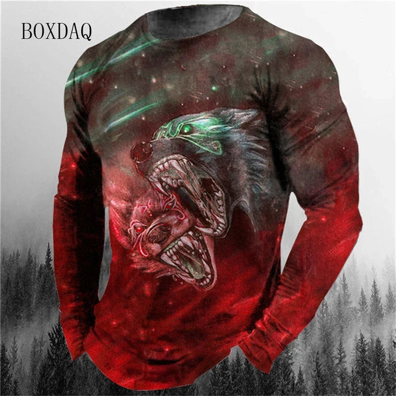 UnWritten Style — Wild Instinct 3D Graphic Long-Sleeve Tee Living Perfectly You