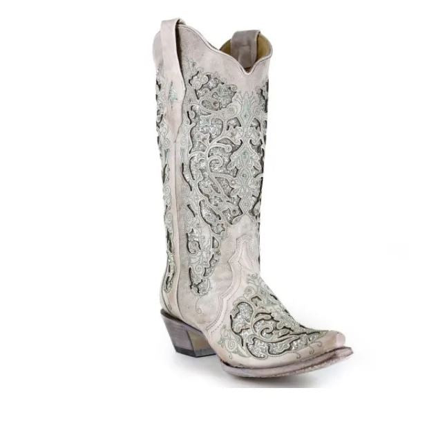 🤍Unwritten Style Western Lace Statement Boots Country in My Heart