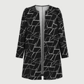 Unwritten Style — Abstract Line Longline Blazer eprolo